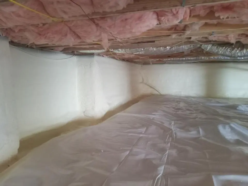 Crawl space encapsulation with closed-cell spray foam for Attic Insulation in Glendale Heights